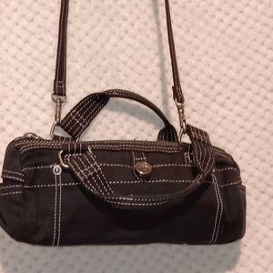 Fossil World Traveler Black Handbag